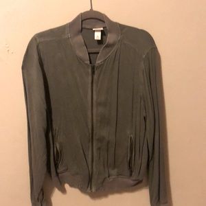 Cotton bomber sweater